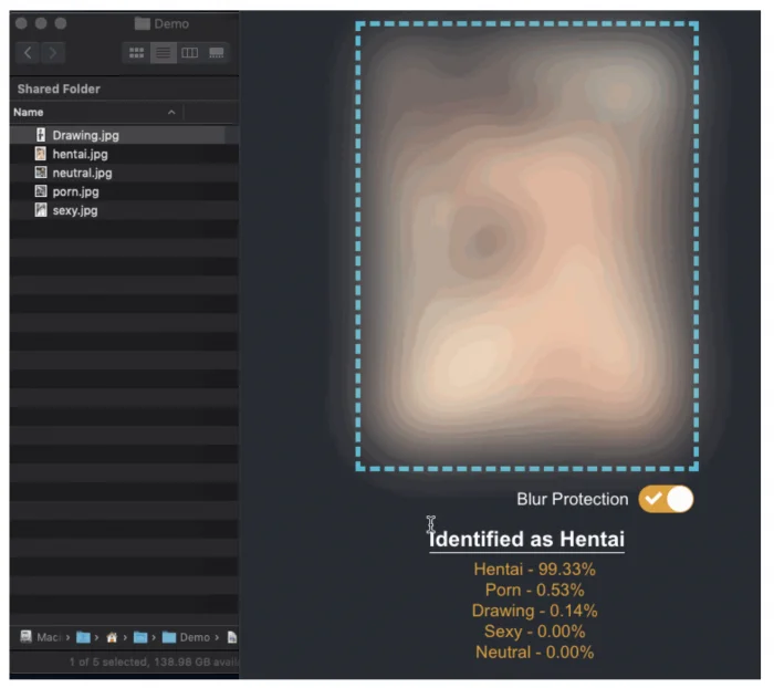 Not Safe for Work Detector using Tensorflow JS
