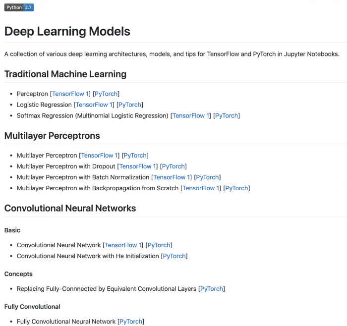 Deep Learning Models Repos