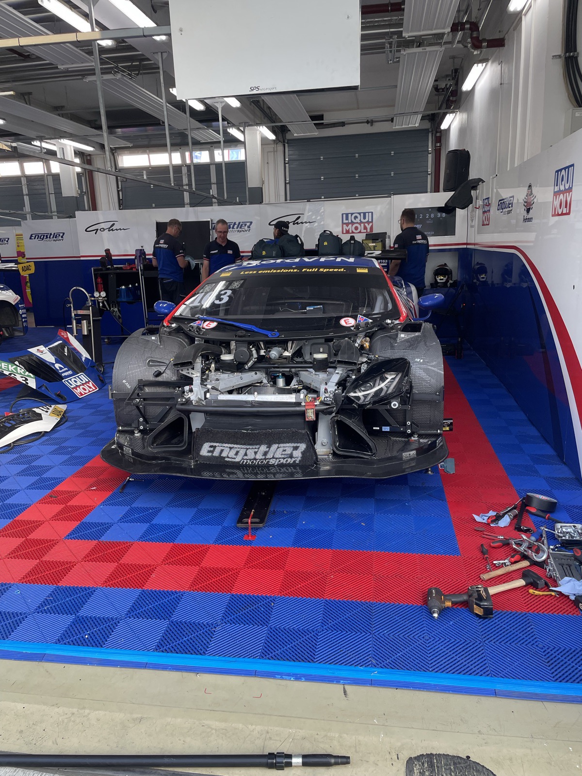 Lamborghini GT3 nos boxes