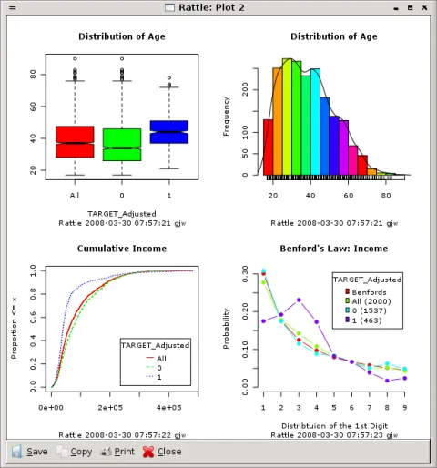 Rattle audit sample plots